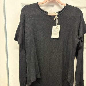 Chic Black Long Sleeve Top